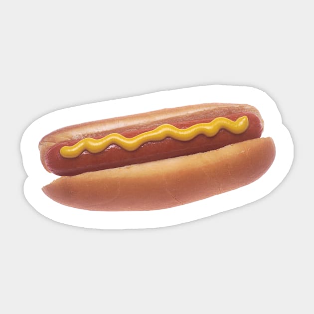 Hot Dog with Mustard Sticker by Bravuramedia